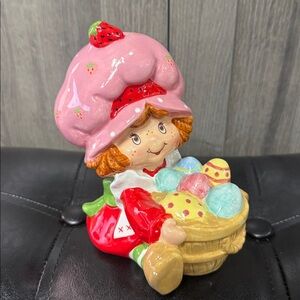 Blue Sky Clayworks Strawberry Shortcake Eggs For Days Easter Ceramic Figurine